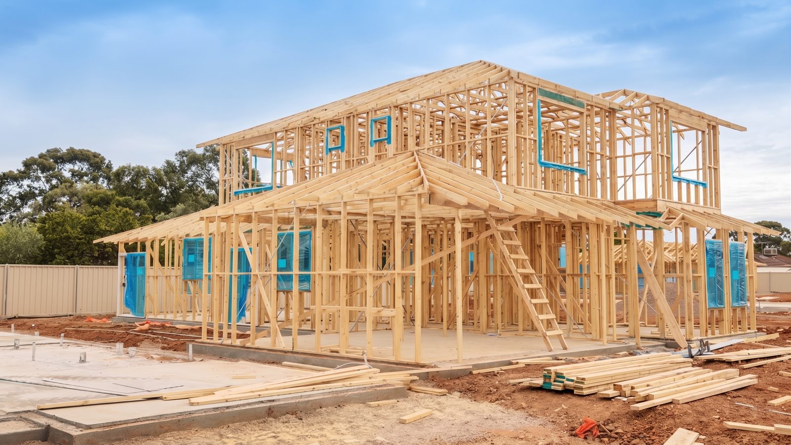 ANG Construction residential build in progress